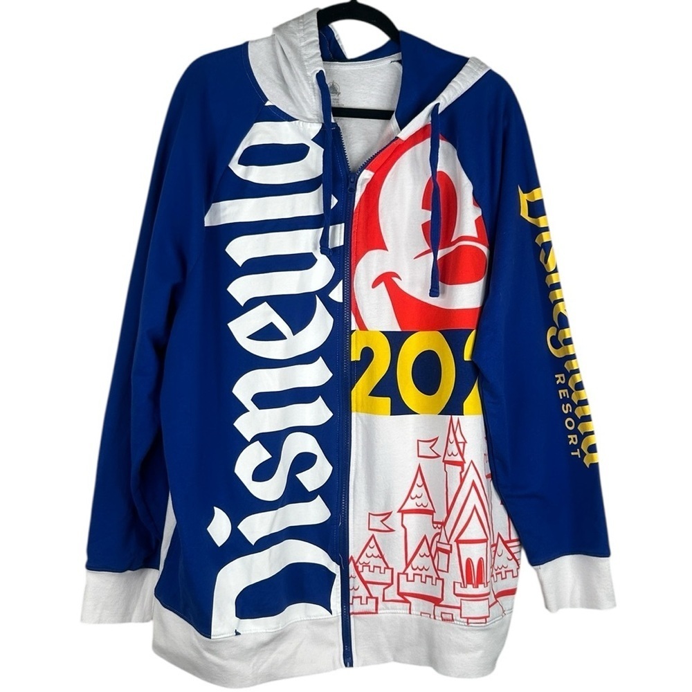 Disney Parks Disneyland Men's 2021 Mickey Mouse Castle Sweatshirt Hoodie‎ Sz XXL